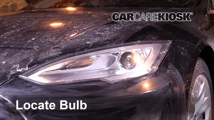 2014 Tesla S Electric Éclairage Feu clignotant avant (remplacer l'ampoule)